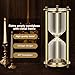 2 Pcs Metal Empty Hourglass Sand Timer DIY Fillable Hourglass Antique Bronze Retro Brass Frame Sandglass Sand Watch Ceremony Kit for Wedding Home Decor Without Sand