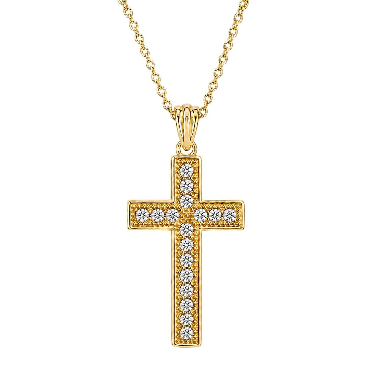 14K Gold Cross Necklace for Women Christian Faith Jewelry Religious Gifts Minimalist Cross Pendant Confirmation Birthday Gift for Wife Mom Girlfriend