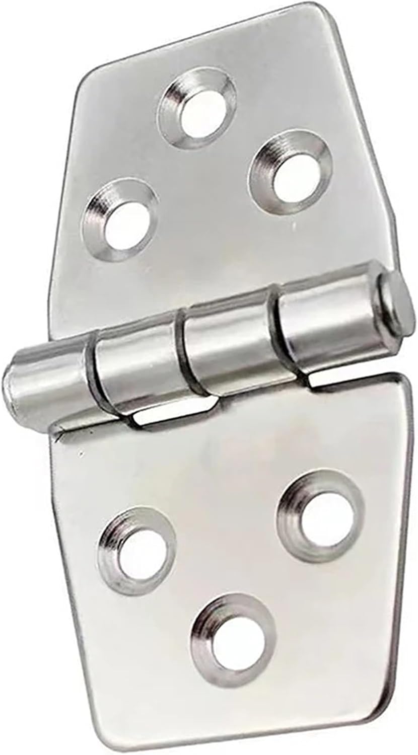 Stainless Steel Marine Door Hatch Hinge Heavy Duty Boat Hinge Distribution Box Control Cabinet Hinge 76 * 38 * 2mm 1Pcs