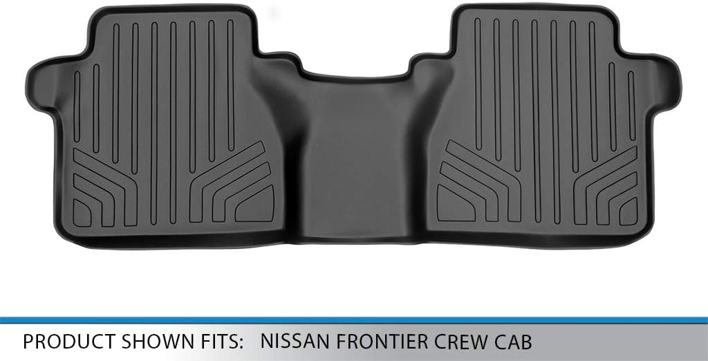 SMARTLINER Custom Fit Floor Mats 2nd Row Liner for 2005-2021 Nissan Frontier - Image 3