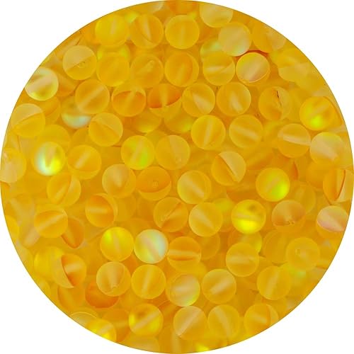 Miniatura 6 de Cuentas de cristal de Aurora mate 100 cuentas de cristal moradas purpurina brillante de 0315in sirena redonda suelta cuentas de aura esmerilada