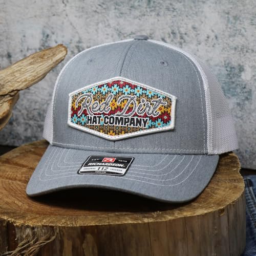 Image of Red Dirt Hat Company Youth Lasso Grey and White Cap Grey