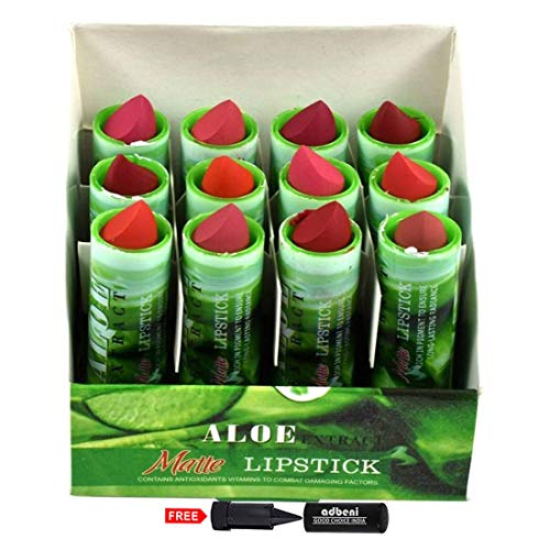 Image of Aloevera Matte Lipstick-3314 With Kajal -Softening, Shine, Moisturizing, Makeup