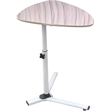 HEVIRGO Modern Triangle Stand Adjustable Height 360 Degree Rotatable Bedside Table Lifting Moveable Sofa Side End Laptop Desk, Laptop Tables for Recliner, Bed, Bedside and Sofa, Computer Tables, Hosp