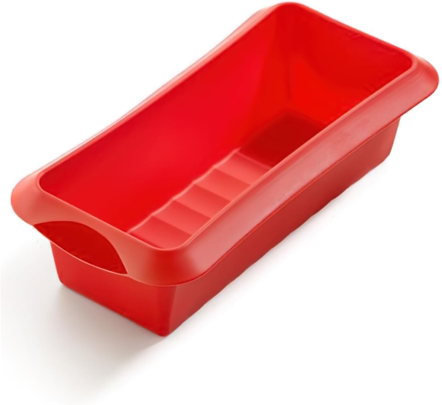 Lékué Molde repostería rectangular, silicona platino Rojo, 24 cm