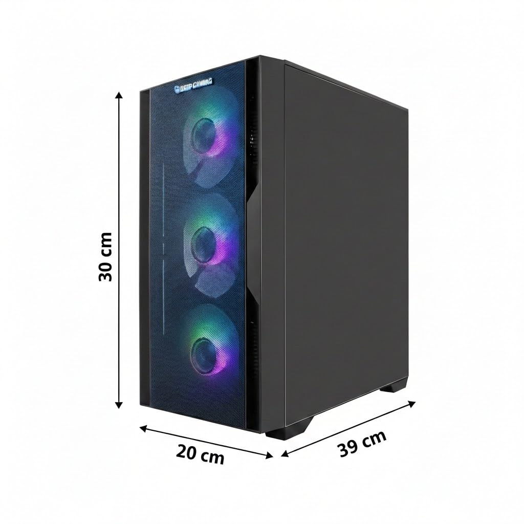 Raptor PC Gaming (Intel Core i7-12700F 12 x 4.9GHz, NVIDIA RTX 5060 8GB, 16GB RAM, 1TB SSD, Refrigeración Líquida, Windows 11 Pro) Ordenador de Sobremesa (Negro)