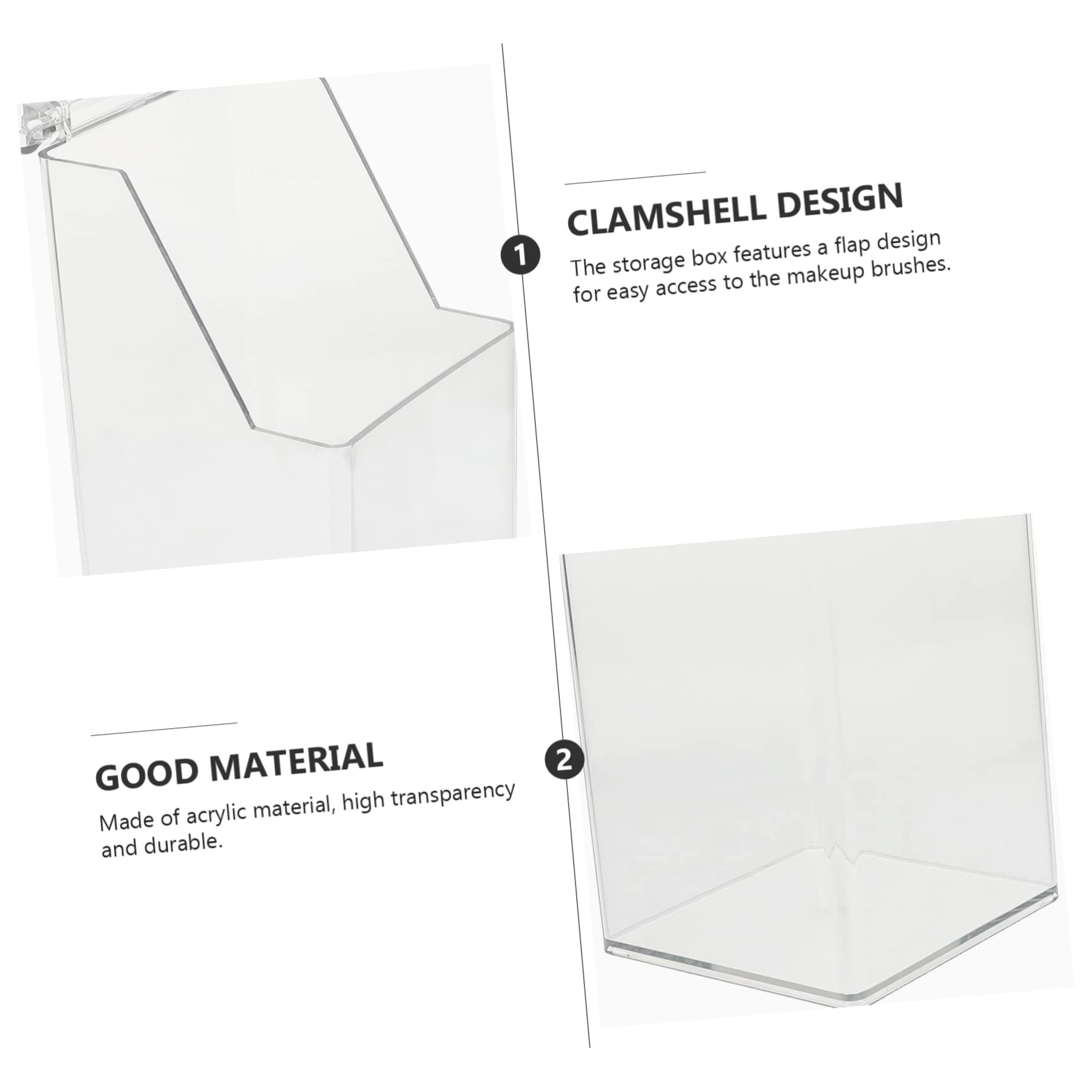 Veemoon Cubo Para Guardar Cosméticos Transparente Caja Para Guardar Maquillaje Contenedor Para Brochas Para Organizar Herramientas De Escritorio El Baño