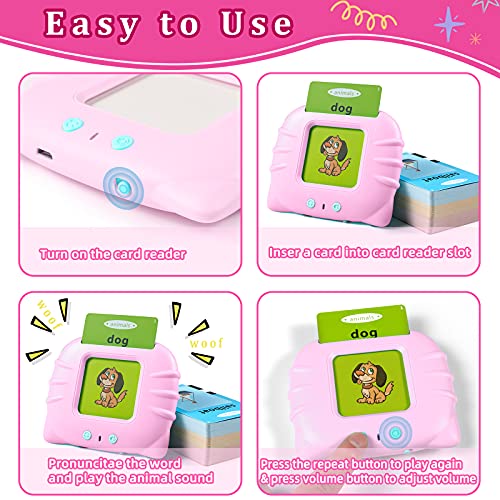 image for QuTZ ABC Learning Flash Cards for Toddlers 2-4, Autism Toys, Speech Th