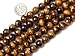 10mm Round gemstone tiger eye stone beads strand 15"