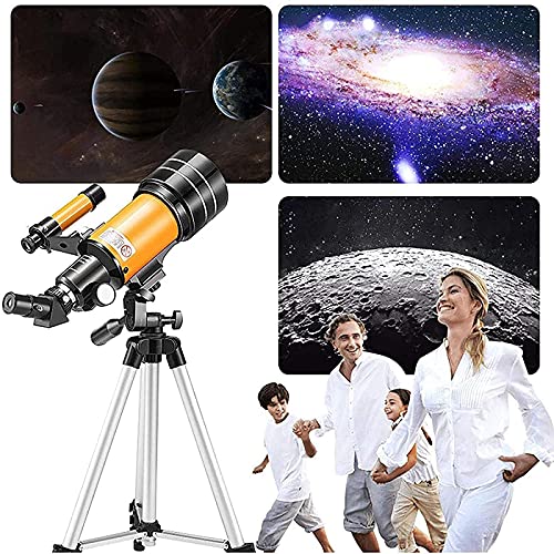 Telescopio Astronómico Refractor 70 mm con Trípode Ajustable miniatura 5