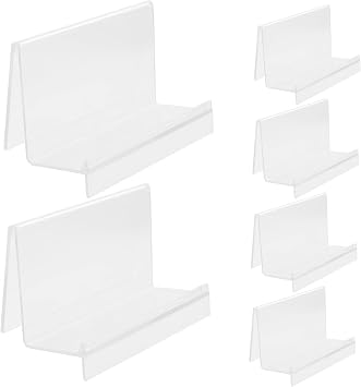 6pcs Wallet Display Stand PP Desktop Organizer for Collectibles
