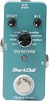 Vista 2 de SharkChili Pedal de reverberación de efecto único para guitarra eléctrica, True Bypass DIG REVERB 9 tipos de reverberación
