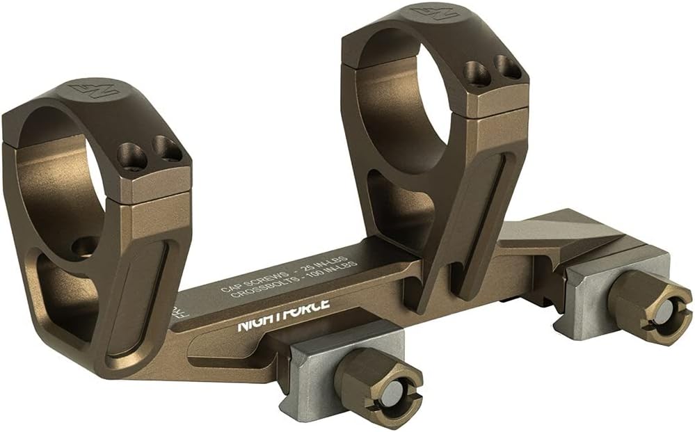 NightForce UltraMount 34mm 0 MOA Lightweight Durable One-Piece Scope Ring Mount
