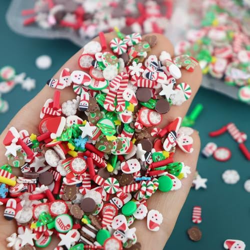 Image of 4 Bags Christmas Nail Charms 5D Mini Santa Claus Snowman Snowflake Gingerbread Man Candy Cane Xmas Sock Christmas Tree Charms for Nails Design Nail Slices DIY Nail Art Decoration