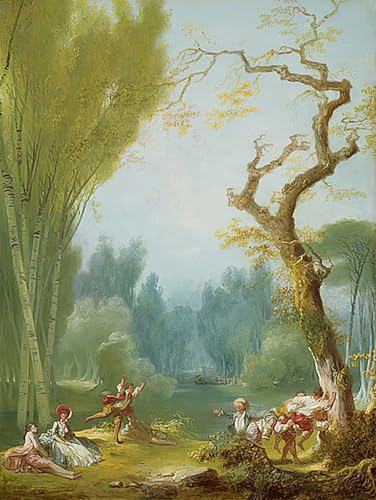 Tableau Fragonard Cavalier pour habiller un grand mur vide