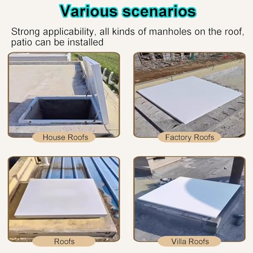 Escotilla de aluminio resistente a la intemperie para techos comerciales 8