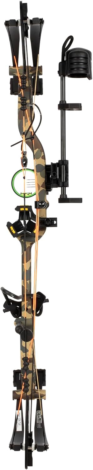 Bear Archery Legit Ready to Hunt Compound Bow Package for Adults & Youth, 14”- 30” Draw Length, 10-70 Lbs Draw Weight, Up to 315 FPS, Made in USA, Limited Life-Time Warranty
