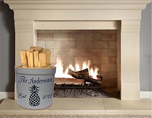 2 Gallon Personalized Stoneware Crock - Pineapple #TOP4