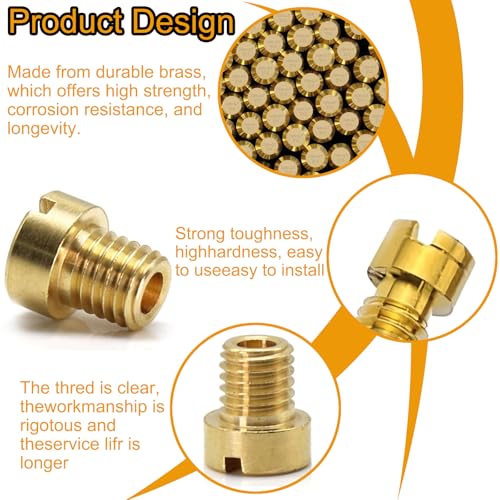 20 Stück Vergaser düsen Set, M4 Vergaser Hauptdüse 40 44 46 48 50 52 54 56 58 60 65 70 75 80 85 88 90 92 96 98 kompatibel mit Bing, PWK, Dellorto, Puch, GY6, Keihin PE, CVK Vergaser