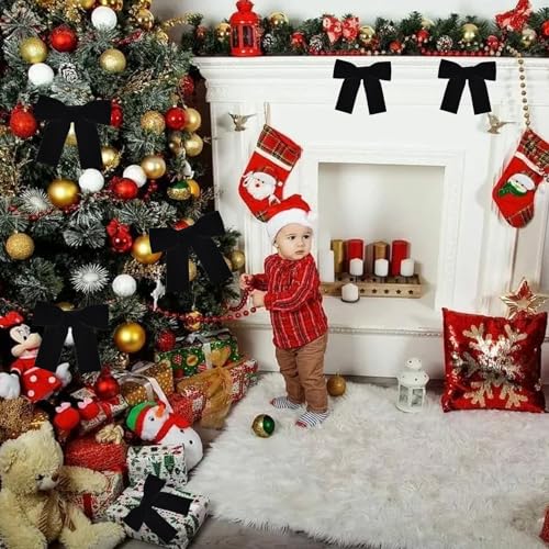 RIBBOOO Black Velvet Ribbon 5CM x 9.14 Meters, Vintage Velvet Ribbons for Christmas Wreath Bow Decoration Craft Gift Wrapping, Valentine's Day Bouquet Packaging - Image 4