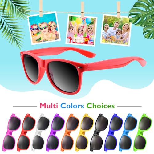 Bouiexye 60 Pack Neon Sunglasses Unisex Party Sunglass Favors for Birthday Party Summer Beach Pool Party Supplies by Bouiexye - Image 2