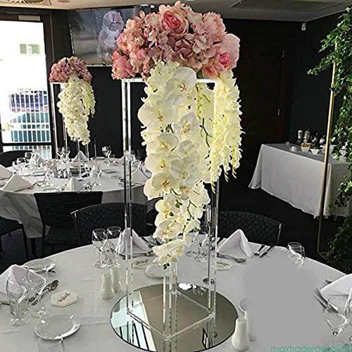 6 Transparente Acryl-Vasen, 30,5 Cm Hoch – Für Tischdekoration, Hochzeit, Geburtstag & Partys