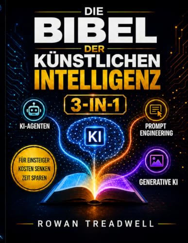 Die Bibel der Künstlichen Intelligenz [3-in-1]: KI-Agenten, Prompt Engineering & Generative KI | Einsteigerleitfaden zum Kosten senken, Aufgaben automatisieren und Produktivität steigern