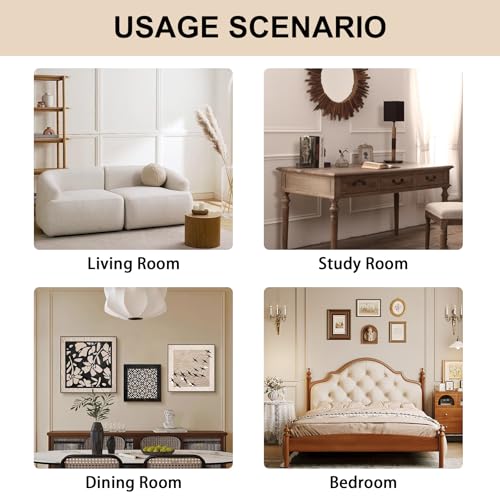 Molduras de pared decorativas de 24x24 pulgadas y paneles autoadhesivos 5