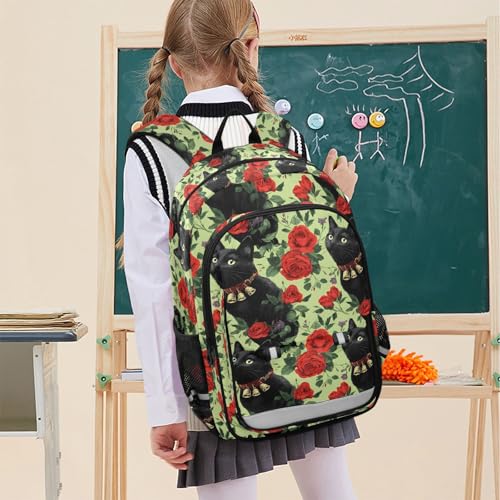 Sac à dos chat rose pour ordinateur portable fille collège et lycée - 3