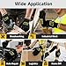 TECKWRAP Vinyl Wrap Gloves for Car Wrapping & Window Tinting, Cut-Resistant Anti-Static Work Gloves for Installers, Flexible Fit for DIY, Gardening & Home Repairs, Black – 5 Pairs (10 Gloves)