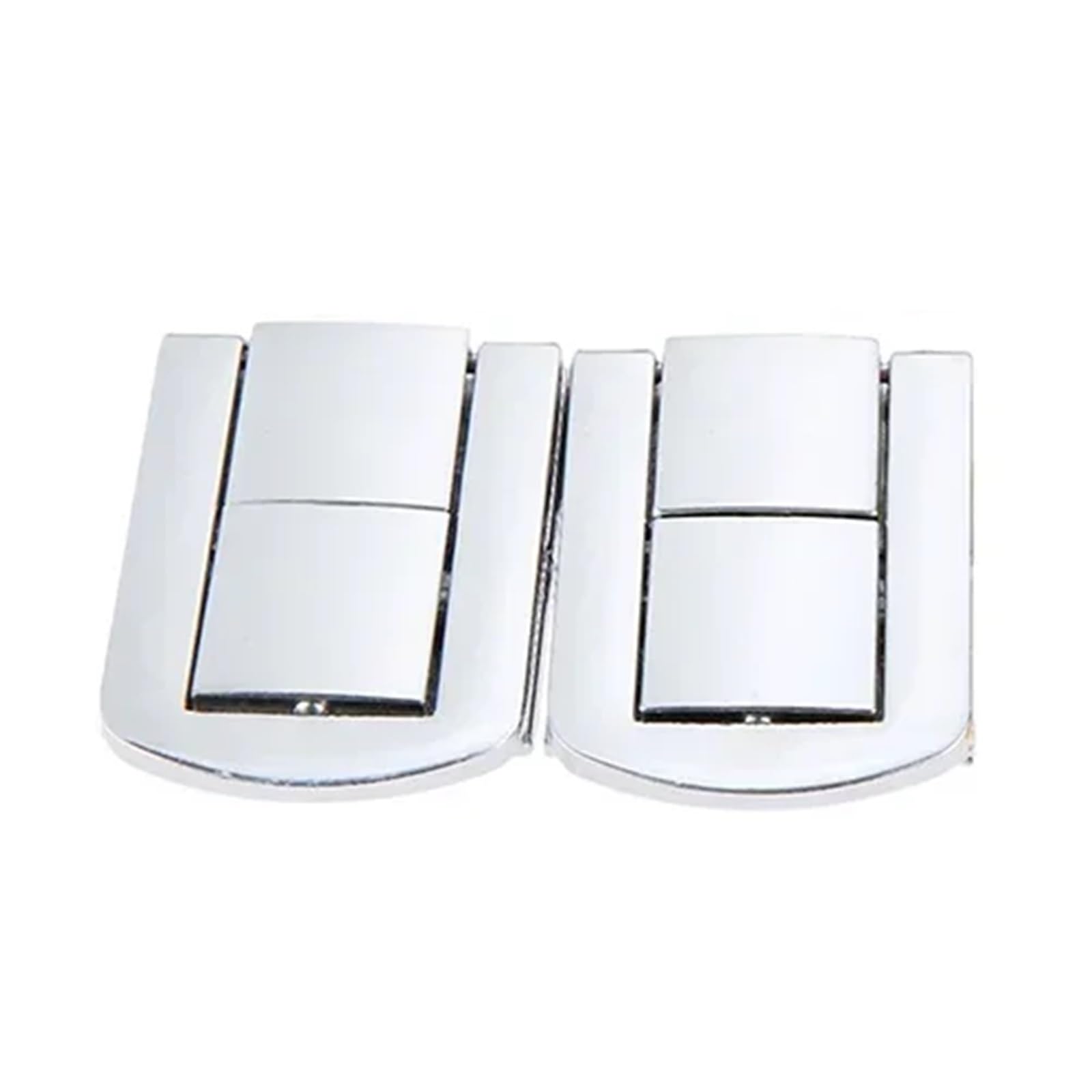 Loquets à boucle carrée en alliage de zinc argenté 43x32mm pour boîte et coffret - 2 pièces