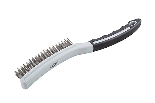 Miniatura 8 de Blackout XP Juego de 5 cepillos de alambre, acero inoxidable, latón, cerdas de nailon para frotar, preparar o limpiar profundamente, incluye cepillo