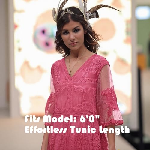 Robe midi à col en V brodée florale résout le manque d'élégance - 5