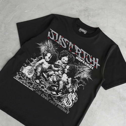Image of DopeSkill Graphic Tee Streetwear Hip Hop Hypebeast Street Style Unisex T-Shirt Sneaker Colour Matching Shirts Swag Y2K Style