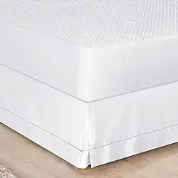 Saia Para Cama Box Queen Percale 200 Fios 01 Peça Branco