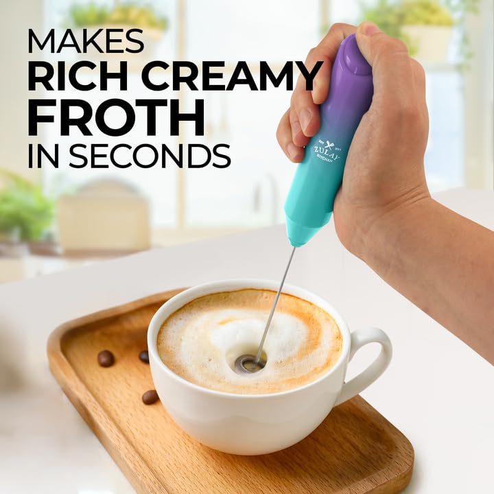 Amazon.com: Zulay Kitchen Powerful Milk Frother Wand - Mini