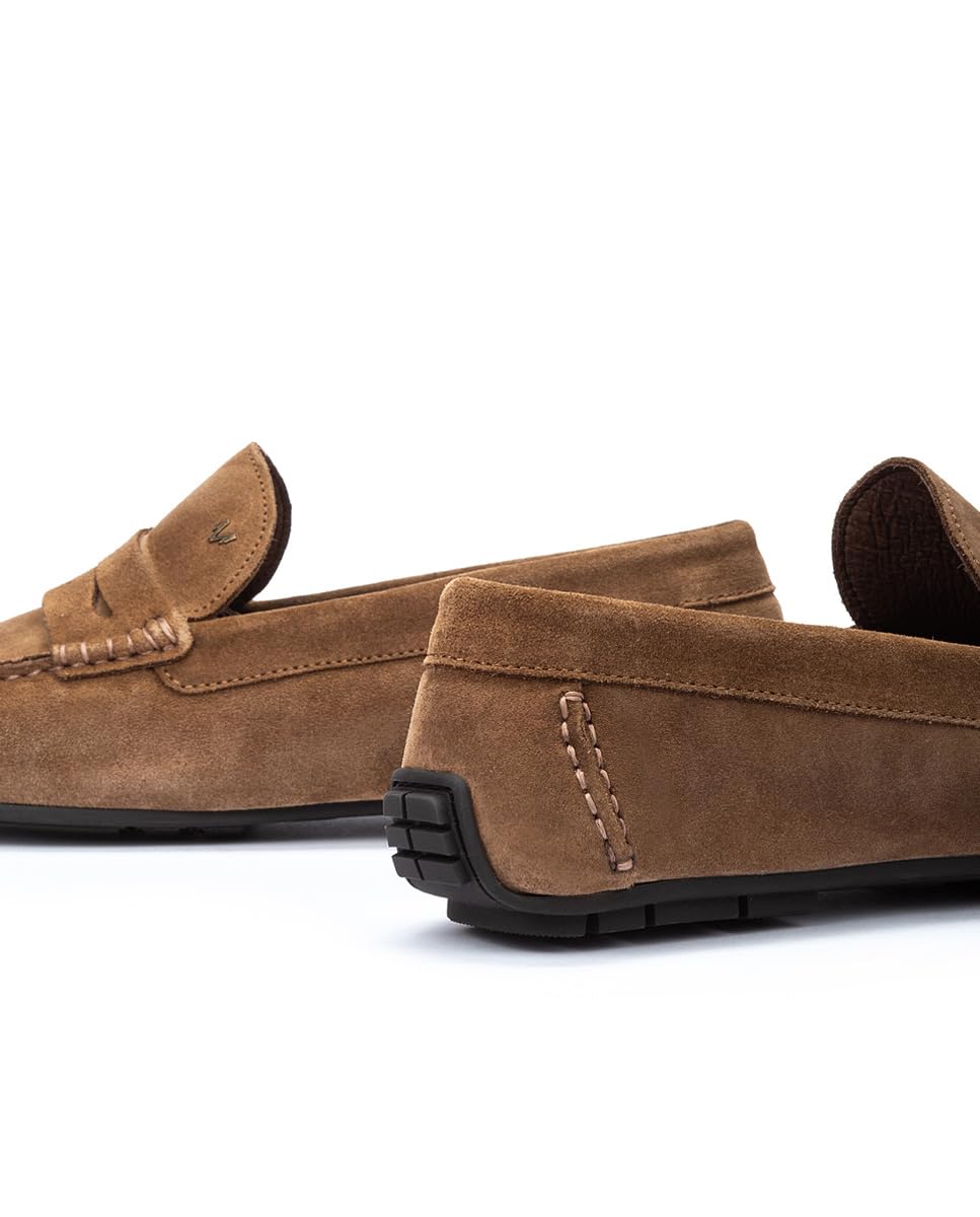 MARTINELLI Men's Mocasines En Piel Pacific para Caballero Color Castor Loafers, 9.5 UK - Image 4