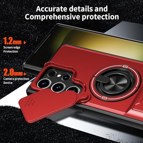 Coque Galaxy S23 Ultra anti-chute protège-objectif coulissant