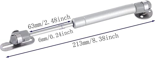 Miniatura 2 de Soporte de elevación de seguridad para bisagra de gabinete de soporte de gas de 20N4.4 libras, choque de gas y apertura suave y amortiguación,