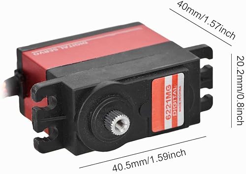 Miniatura 3 de RC Car Servo RC Servo Airplane Servo, JX PDI-6221MG 20KG RC Digital Servo High Full Metal Gear Servo RC Car Servo for 110 18 RC Airplane Car Servos