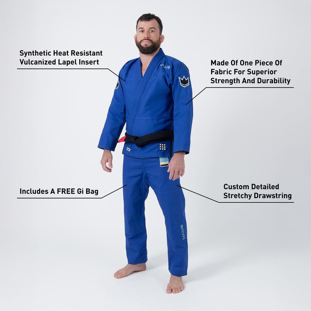 KINGZ Nano 3.0 Mens Jiu Jitsu Gi – IBJJF 2024 Legal, Pearl Weave Jacket & 8 oz Ripstop Pants