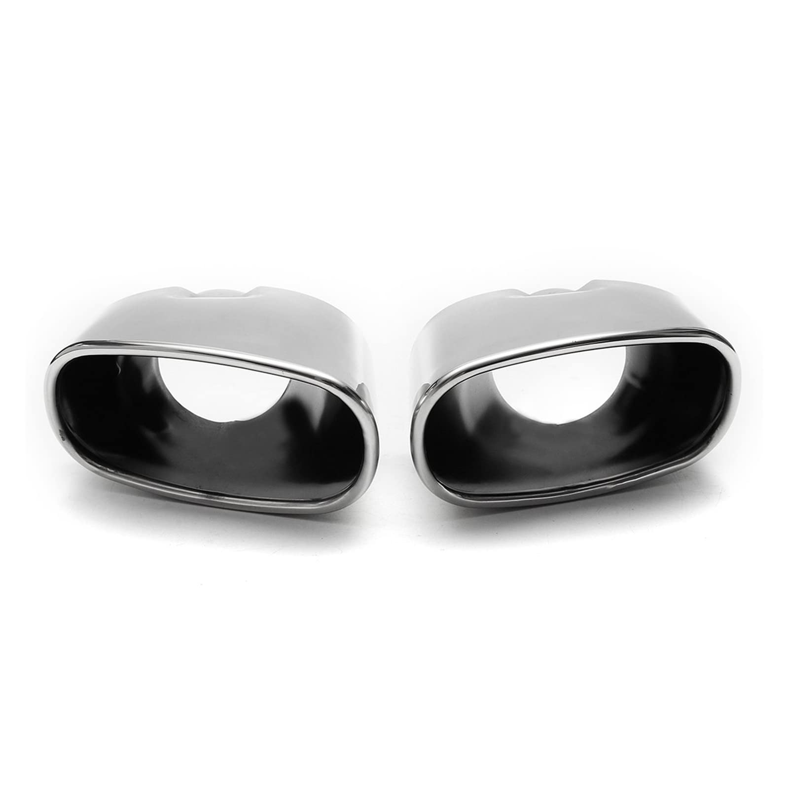 Silenciador Escape Extremo Par Accesorios Coche Acero Inoxidable para BMW X5 E70 E53 2000-2016 Puntas Escape Cubierta Tubo Silenciador Tubo Escape Doble Turbo Sonido Silbato