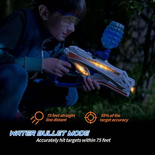 Marvtown Electric Gel Ball Blaster, Upgraded Non-Jamming Splatter Ball Blaster With 40000 Water Beads And 10 Darts, Outdoor Games Toys With Flashing Led Lights And Goggles For Adults And Kids Age 8+ #TOP1