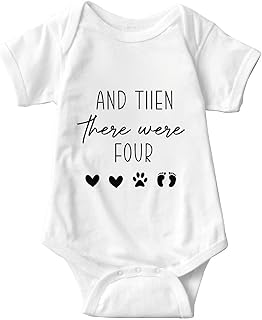 And Then There Were Four Onesie Pregnancy Announcements Baby Gender Reveal Gift Ideas And Then There Were Four Onsie