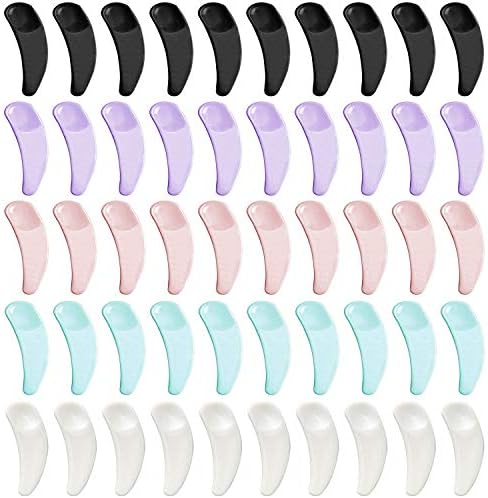Mini Makeup Mask Spatula Multi-colored Disposable Curved Cosmetic Spatula Scoop 100 Pcs.