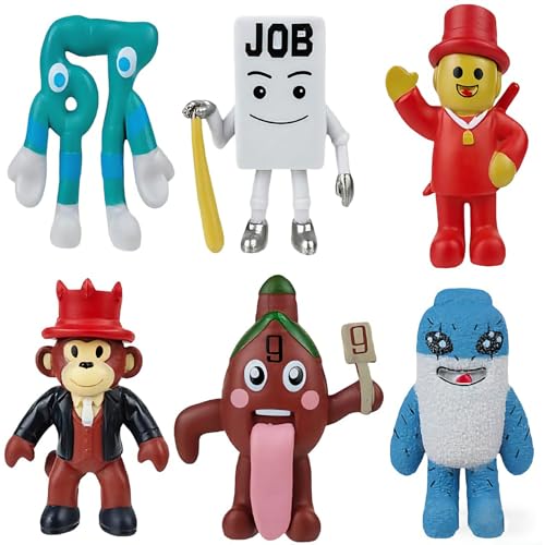 JOYTIX Set de 6 Figuras Brain Rot, 3D Tung Tung Tung Tung Sahur,