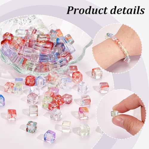 Perles d'espacement en cristal carrées pour créer vos bracelets d'été - 5