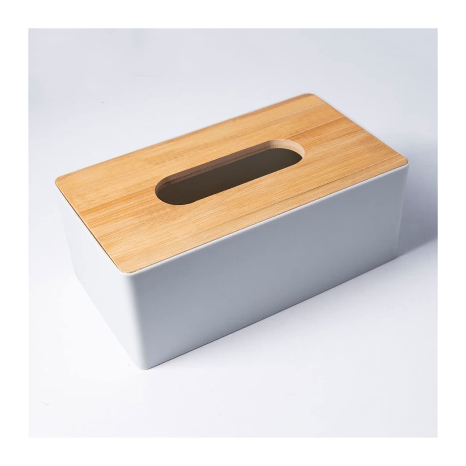 Inspire And Imagine - Scatola Per Fazzoletti In Legno Stile Casale, Finitura Naturale, 14,6x14x14,6 Cm