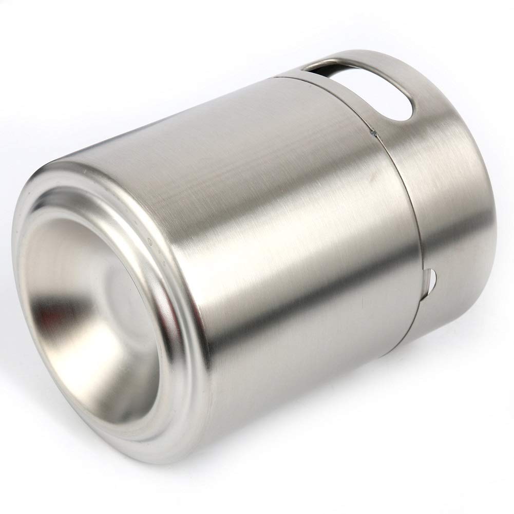 Fusto per birra, mini barile in acciaio inox con doppia maniglia, per casa, hotel, campeggio, picnic