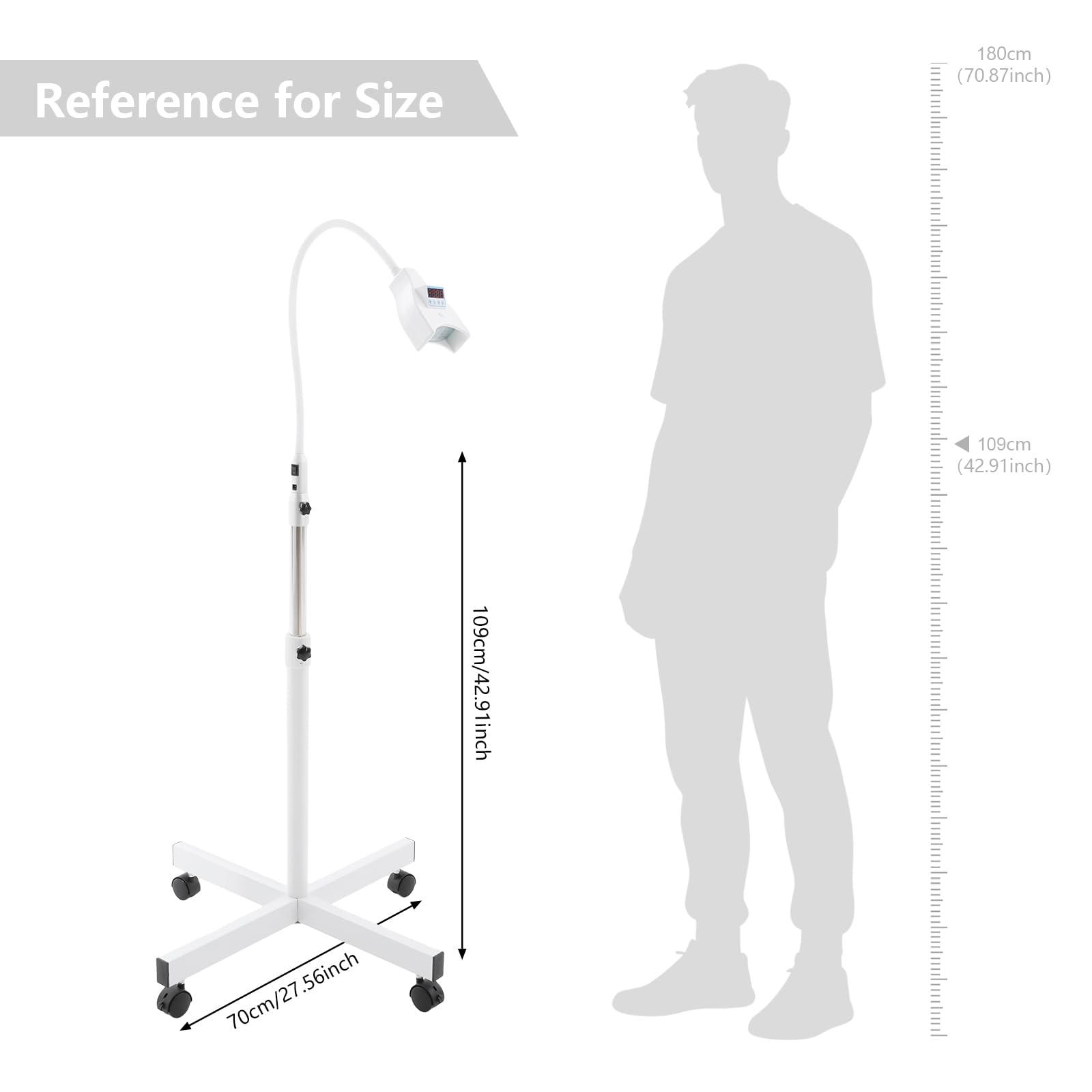10W Dental Zahnaufhellung LED-Lampen mit 3-fach Linse Und Timer | 465nm-470nm Blue wavelength, für den Einsatz in Zahnkliniken Praxen oder entsprechenden Behandlungsbereichen